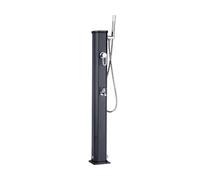 Douche solaire aluminium Formidra JOLLY GO 20L avec mitigeur coloris anthracite