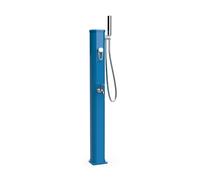 Douche solaire aluminium Formidra JOLLY GO 20L avec mitigeur coloris bleu capri