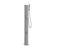 Douche solaire aluminium Formidra JOLLY GO 20L avec mitigeur coloris gris métallisé