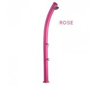 Douche solaire aluminium Jolly avec rince pieds - 25L - Poolstar - Rose