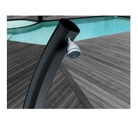 Douche solaire aluminium Jolly avec rince pieds - 25L - Poolstar - Violet