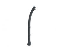 Douche solaire anthracite avec rince-pieds, réservoir 23 L, pour jardin et piscine, Arkema Happy (H120/7016)