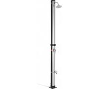 Douche solaire avec réservoir de 20 litres en PVC + ABS pour l'extérieur (jardin), 11,5 x 11,5 x H 222 cm
