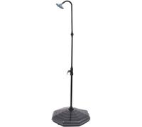 Douche solaire de 20 litres en aluminium avec support en HDPE, accessoires pour piscine pour piscines de jardin et piscines publiques, douche d'extérieur avec chauffe-eau solaire, montage facile et ba