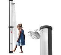 Douche solaire de 40 litres, idéale pour le jardin, la terrasse et le camping. Douche d'extérieur avec pommeau de douche