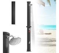 Douche solaire de 40 litres pour jardin et piscine, avec pommeau de douche rotatif à 360°, robinet et raccordement pour tuyau de jardin, idéale pour le camping et les activités de plein air, de couleu