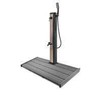 Douche solaire de jardin 20L avec plateforme - Tanaga Bronze & Dasar