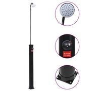Douche Solaire de Jardin Noir 215 cm 8 L Piscine Camping Extérieur vidaXL