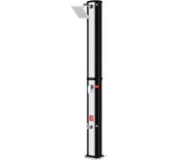 Douche solaire d'extérieur - 35?L - Sans électricité - Douche de jardin - Pour jardin, plage & piscine - Résistant à l'eau - Argenté