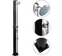 Douche solaire d'extérieur avec pomme de douche et robinet 40 L