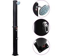 Douche solaire d'extérieur avec pomme de douche et robinet 40 L