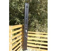 Douche solaire droite alu 28l black - Ok jardin