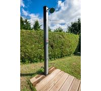 Douche solaire en PVC avec rince pieds et réservoir de 35L