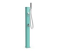 Douche Solaire Extérieur Jolly Go Formidra 20L 24x26x120cm Aluminium - Douchette Amovible, Mitigeur et Rince Pieds