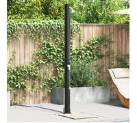 vidaXL Douche solaire extérieure noire 217 cm PVC et aluminium