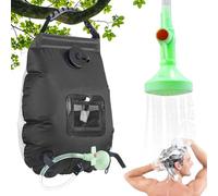 Douche solaire extérieure - pour chauffer l'eau de voyage, kit de rinçage suspendu | Fourniture de salle de bain avec énergie solaire Réservoir de grande capacité, distribution de rosée flexible