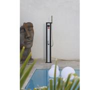 Douche Solaire Extérieure Ubbink Solaria ELITE, Réservoir 18L, Mitigeur, Douchette Pieds, Ø15 x H118 cm