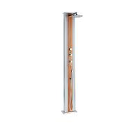 Douche solaire Formidra DADA avec mitigeur 37L anodisé inox effet bois