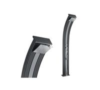 Douche solaire hybride - FORMIDRA - Dada Curve - 40L - Aluminium recyclable - Anthracite