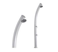 Douche solaire Formidra Jolly 33L en aluminium - Blanc inox
