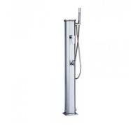 Douche solaire FORMIDRA - Jolly Go Inox - 20 L - Aluminium - Gris - Rince pieds