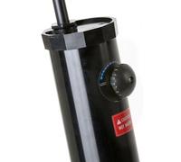 Douche solaire GRE en PVC avec réservoir 9L, mitigeur eau chaude et froide, en deux parties, Ø11cm x H220 cm