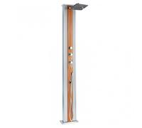 Douche Hybride Extérieure Dada Straight 40L - 32.4x14x228cm - Raccords Eau Chaude/Froide - Douchette Amovible - Anti-calcaire