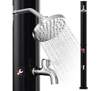 Douche solaire Izrielar 20 L pour jardin et piscine – Douche extérieure écologique avec chauffage solaire