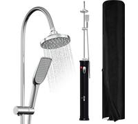 Douche solaire Izrielar Douche extérieure Douche d'extérieur 20 L avec pomme de douche, housse de protection et douchette à main pour piscine et camping