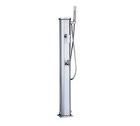 Douche solaire FORMIDRA - Jolly Go Inox - 20 L - Aluminium - Gris - Rince pieds