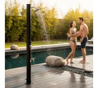 Douche solaire Mucola douche de jardin douche de pied douche de piscine douche extérieure douche de camping douche extérieure douche de pluie - noir 35L