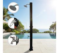 Douche solaire Mucola Douche de jardin Douche de piscine extérieure Douche de camping Douche extérieure Douche de pluie Douche de pied Douche de piscine - 20L noir
