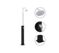 vidaXL Douche solaire noire 220 cm 20 L