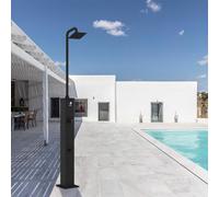 Douche solaire noire 26 litres Piscine de jardin avec mitigeur et lave-pieds Dino