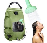 Douche solaire portable,20 L,flexible amovible et pommeau de douche à commande marche/arrêt,compacte pour le camping