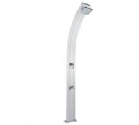Douche solaire so spring gris métallisé 30l + rince pieds