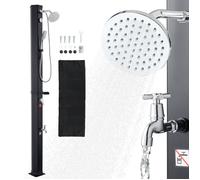 Douche solaire VEVOR 40 L, douche de jardin 2290 mm, douche d'extérieur, avec robinetterie pour les mains et les pieds, réglage de l'eau chaude et froide, douche de piscine max. 60 °C, douche de campi