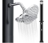 Douche solaire Victoria 35L 217 cm - Jusqu’à 60°C, tête pivotante, douche pieds, jardin