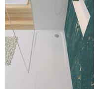 Douche SUPERPLAN CLASSIC 387-5, dimensions 75 x 90 cm, avec système de fixation invisible, incluant un support de douche extra-plat