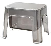 Douche transparente avec espace de rangement