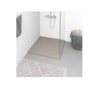 vidaXL Receveur de douche SMC Marron 90x90 cm