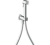 Douches bidette Hansgrohe AXOR Pommeau de douche bidette 29240000 1 jet rond pour eau froide avec support de pommeau de douche et flexible de douche 1,25 m, chromé