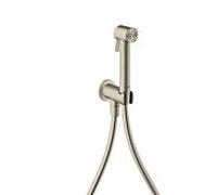 hansgrohe AXOR Bidette Showers Bidette Douchette à main 1jet EcoSmart, ronde, pour eau froide, avec support de douche et flexibles de douche de 1,25m, 29240820, Couleur: Nickel brossé