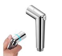 Douchette à Main Bidet, Douchette WC Pulvérisateur à Pression Réglable | Douche Toilette Chromé Argent, Pulvérisateur de Bidet à Main, Pommeau de Douche, pour WC l'hygiène Intime Nettoyage Animaux