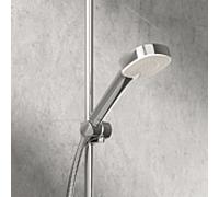 Douchette à main Hansa HANSABASICJET Style 44620500 3 jets, Ø 96 mm, 18/9 l/min, technologie anticalcaire, chromé