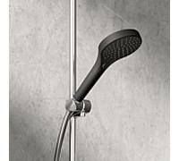 Douchette à main Hansa HANSAVIVA 4433030033 Débit à 3 bars 12 l/min, G 1/2, noir mat