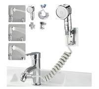douchette adaptable sur robinet,Facile à laver les cheveux et à nettoyer les assiettes,douchette lavabo/coiffeur/evier,rallonge