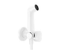 Douchette bidet Hansgrohe 1 jet EcoSmart 29232700, avec support de douchette et flexible de douche de 125 cm, blanc mat