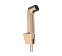Douchette bidet Hansgrohe EcoSmart 1 jet 29238140, avec support de douchette et flexible de douche de 125 cm, finition bronze brossé
