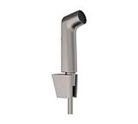Douchette bidet Hansgrohe 1 jet 29238340, 1 jet S, économique en eau, avec support de douchette Porter S et flexible de douche de 125 cm, finition chrome noir brossé
